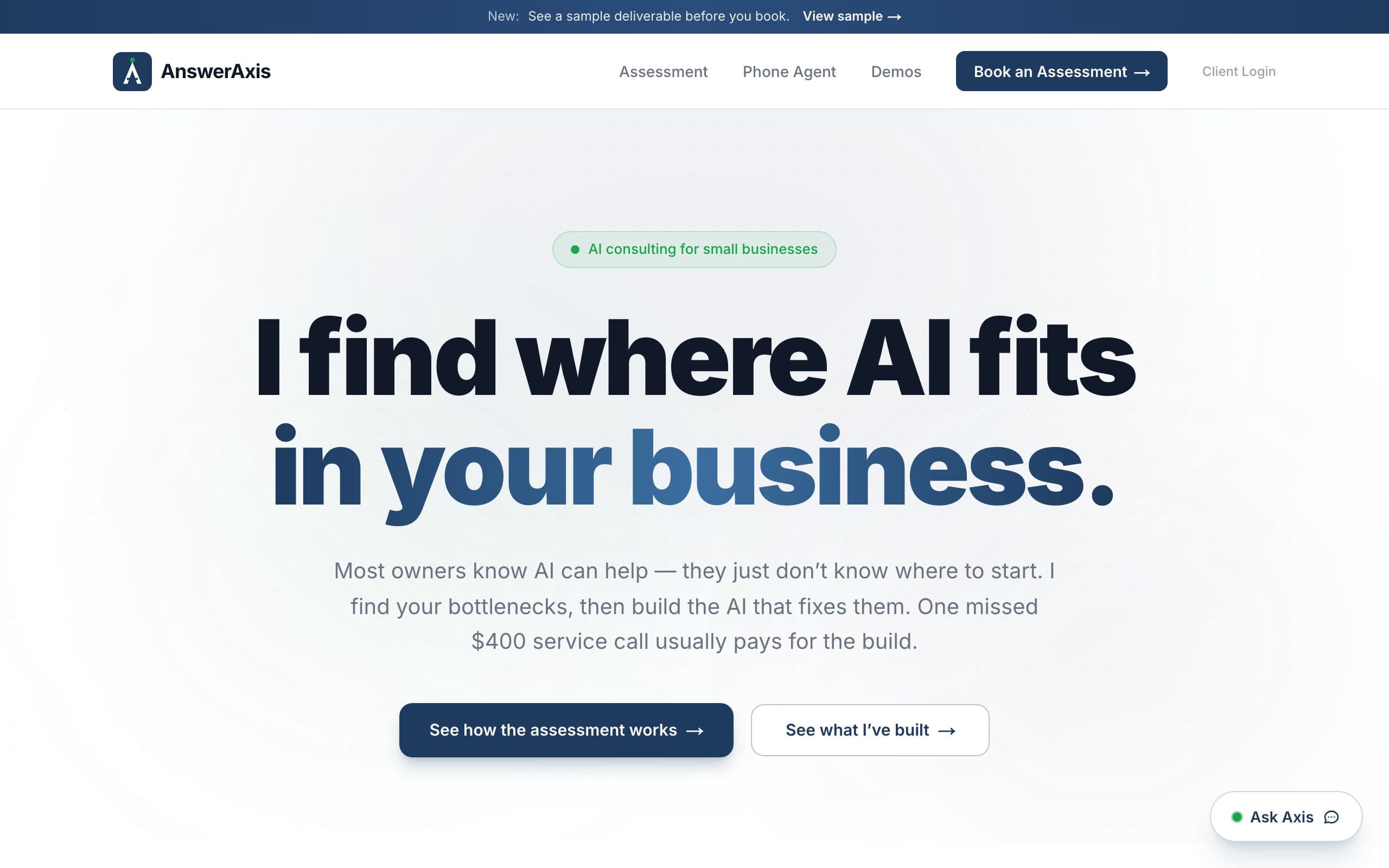 AnswerAxis — AI consulting for small business